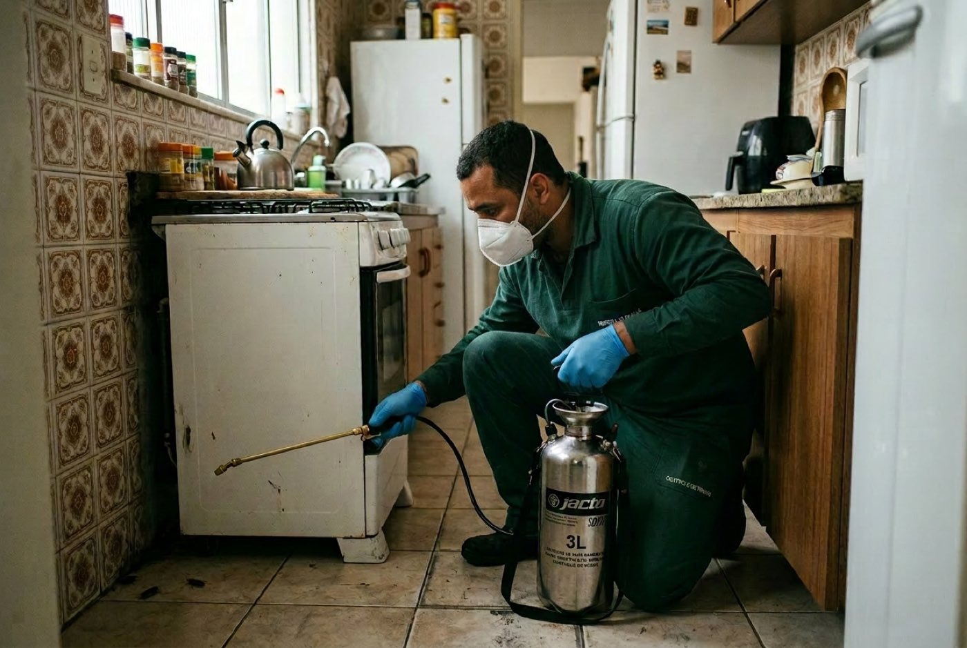 Controle de Baratas — equipe Liderança SP em atendimento profissional na Grande SP